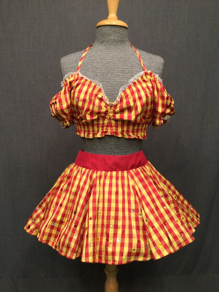 yellow gingham dress womens