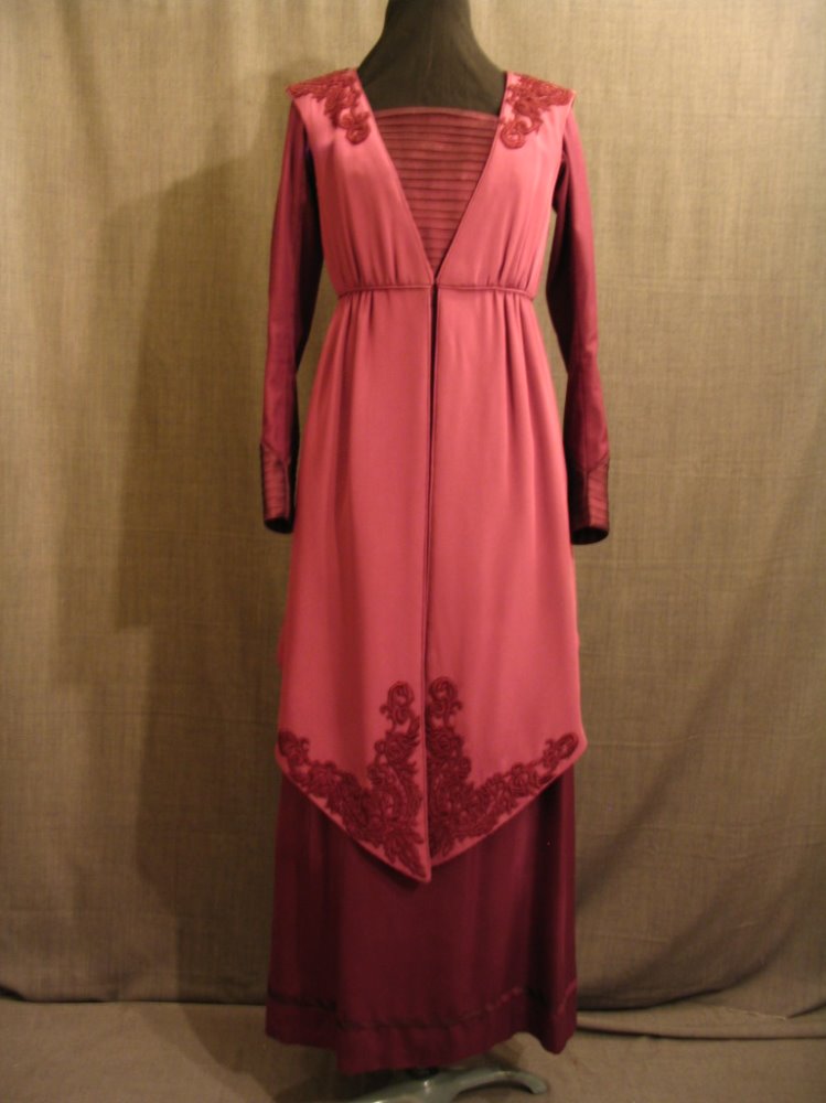 20th, century, dress, 1910, 1919, women, b34, w28, purple, boned ...