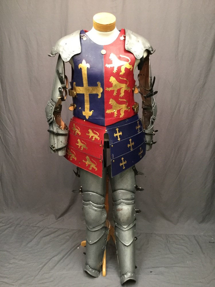 armor, arms, full, unisex, silver, grey, solid, arm, guards, clips, to