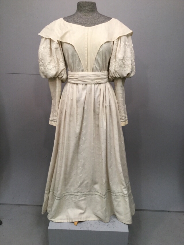 19th, century, dress, late, 19th, century, women, b38, w29, cream ...